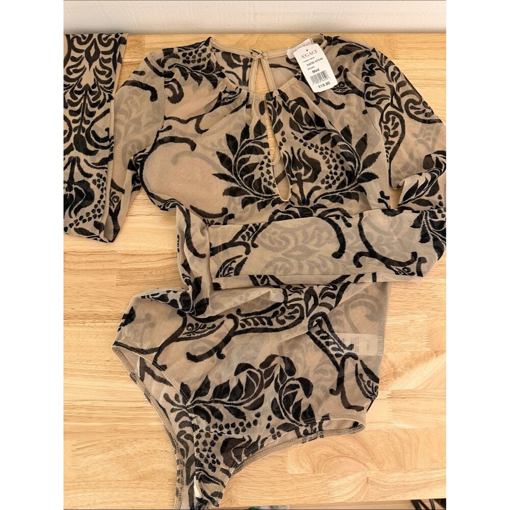 RARE a'gaci Mesh Long-Sleeve Bodysuit